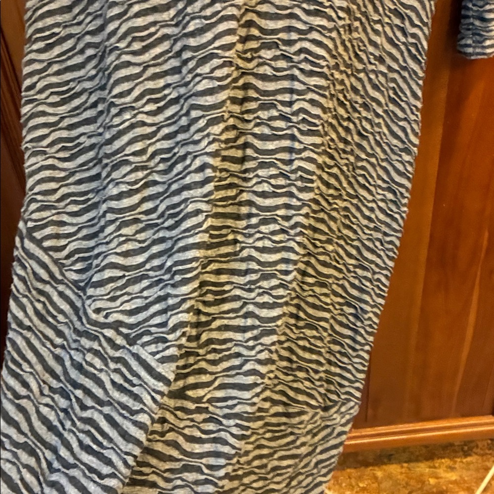 Elemente Clemente Abstract Textured Waves Long Dr… - image 4